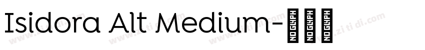 Isidora Alt Medium字体转换